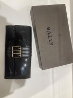 Bally Brieftasche Lackleder schwarz mit Box