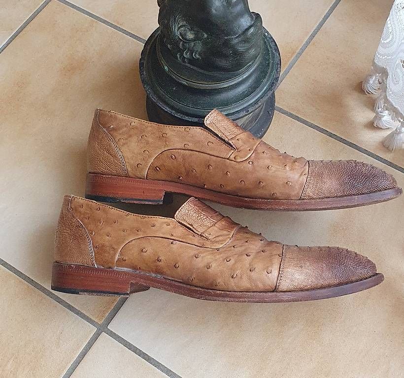 Herrenschuhe: Superbes Tirelli cuir Autruche 45 – Gebraucht aus Erde von zakleblanc 4