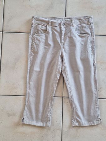 Damen Capri Hose beige Grösse 31 Tom Tailor