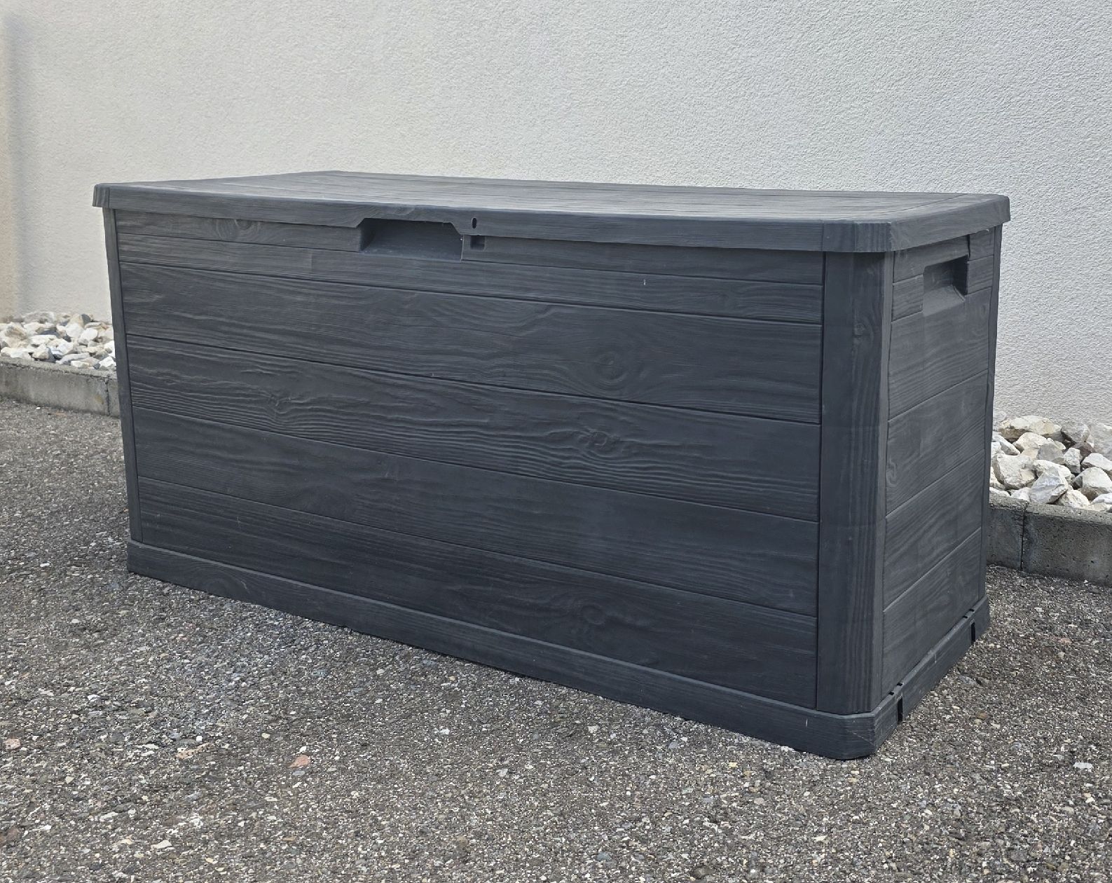 Coffres de rangement: Gartenbox Aufbewahrungsbox Kunststoff Anthrazit  – D'occasion à Rheinsulz par Gilea 3