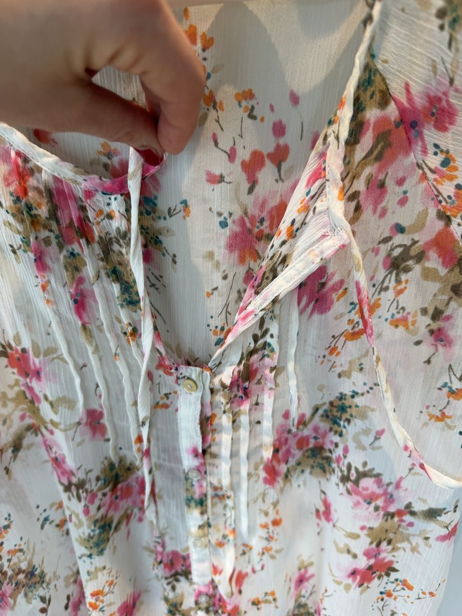 Zara Camicette: Zara Basic Bluse mit Blumenmuster, Gr. M - Sommerlich!🌸 – Usato da Küsnacht ZH venduto da ToddyGinger 2