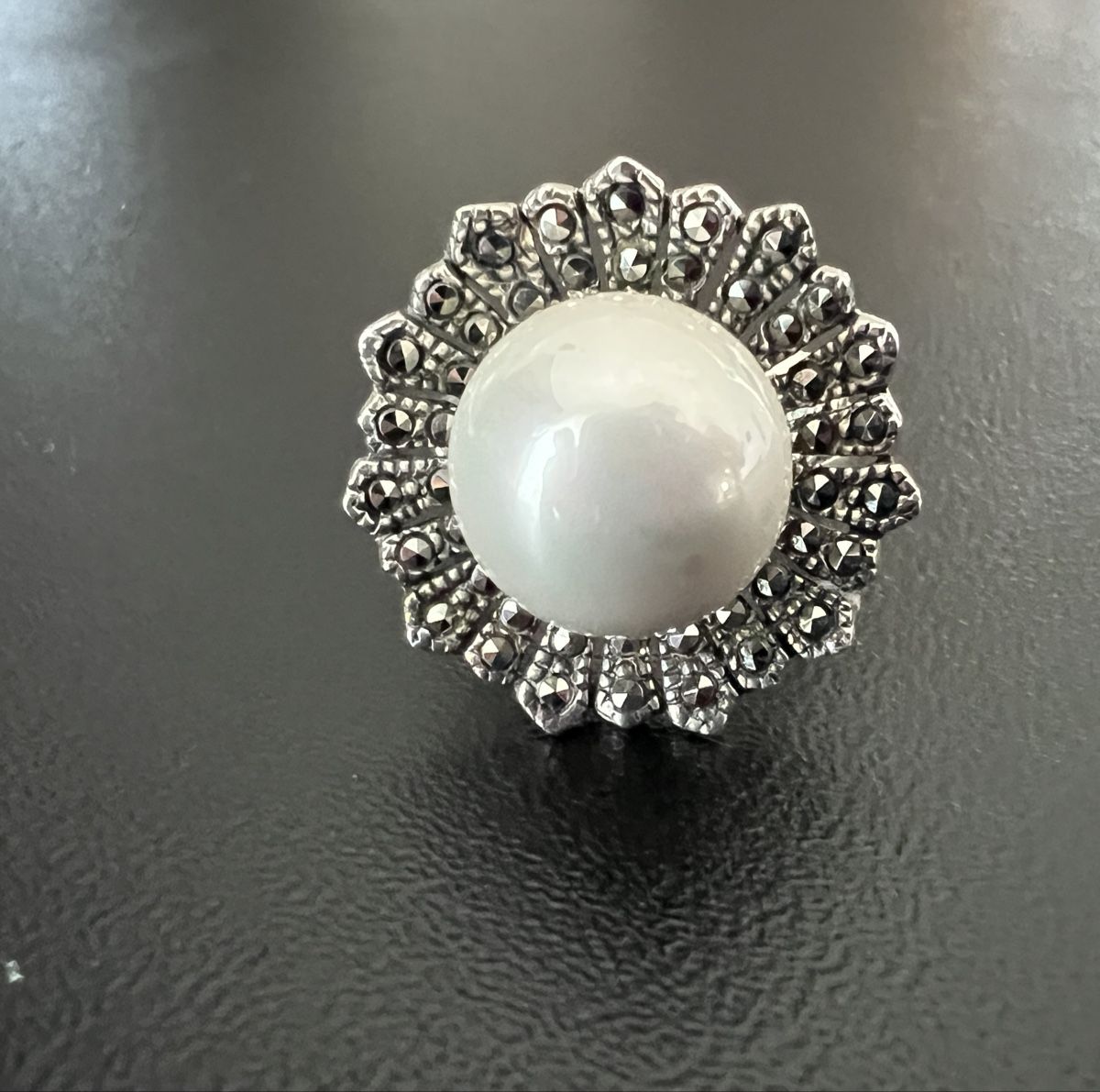 Ringe: Silber Ring mit Perle und Markasiten Gr. 52 – Neu und originalverpackt aus Münsingen von Krone75 4