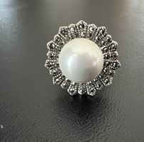 Ring im Art- Deco Style aus Silber Gr. 52