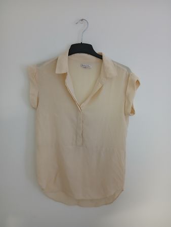 Broadway & Broome Blouse Silk Cream Size XS