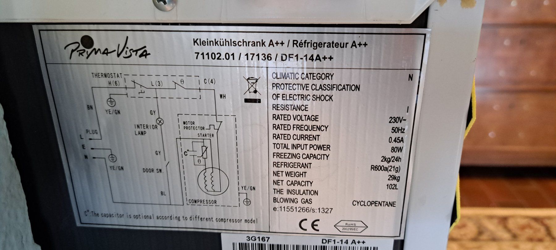 Kühlschrank: Kühlschrank--gratis! – Gebraucht aus Steffisburg von  2