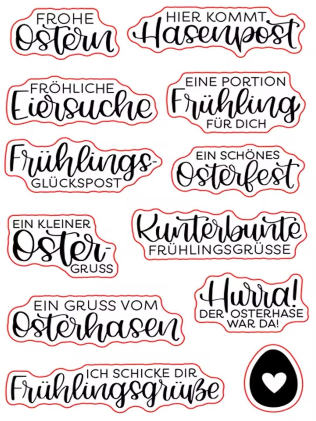 Timbri: Silikonstempel Frühling / Ostern – Nuovo e nell'imballaggio originale da Kaltbrunn venduto da schere-stein-papier