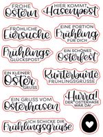Silikonstempel Frühling / Ostern