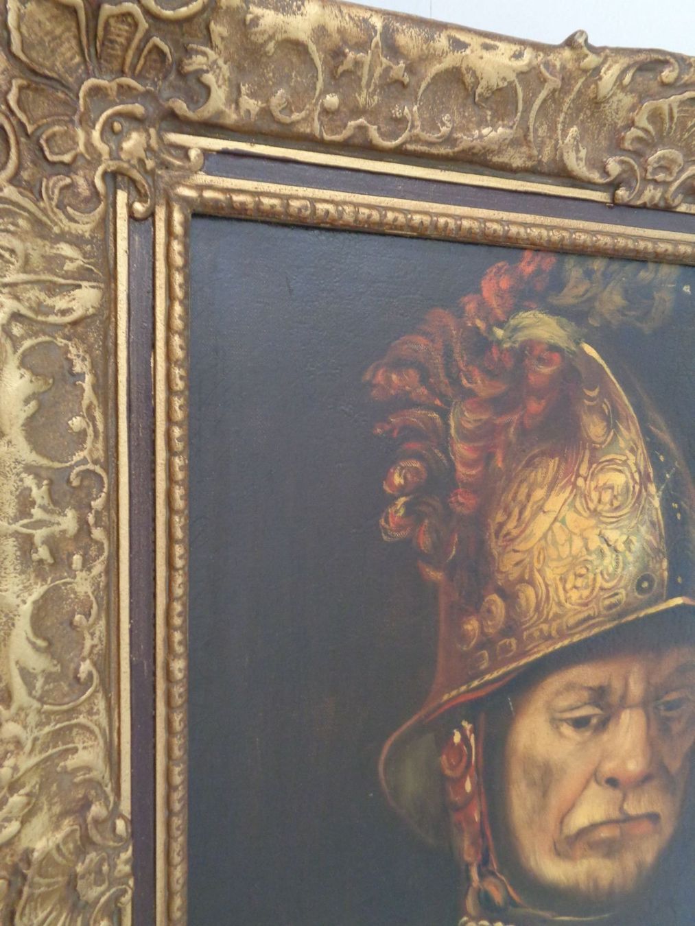 Gemälde: Der Mann mit dem Goldhelm- Oel auf Leine – Gebraucht aus Chur von omonia 3