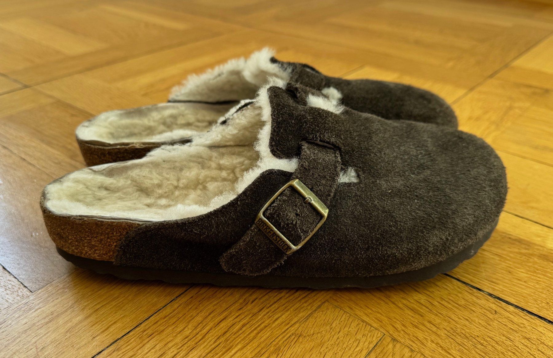 Birkenstock Scarpe da uomo: Birkenstock Boston mit Lammfell - Gr. 40 – Usato da Zürich venduto da Stopfgans 2