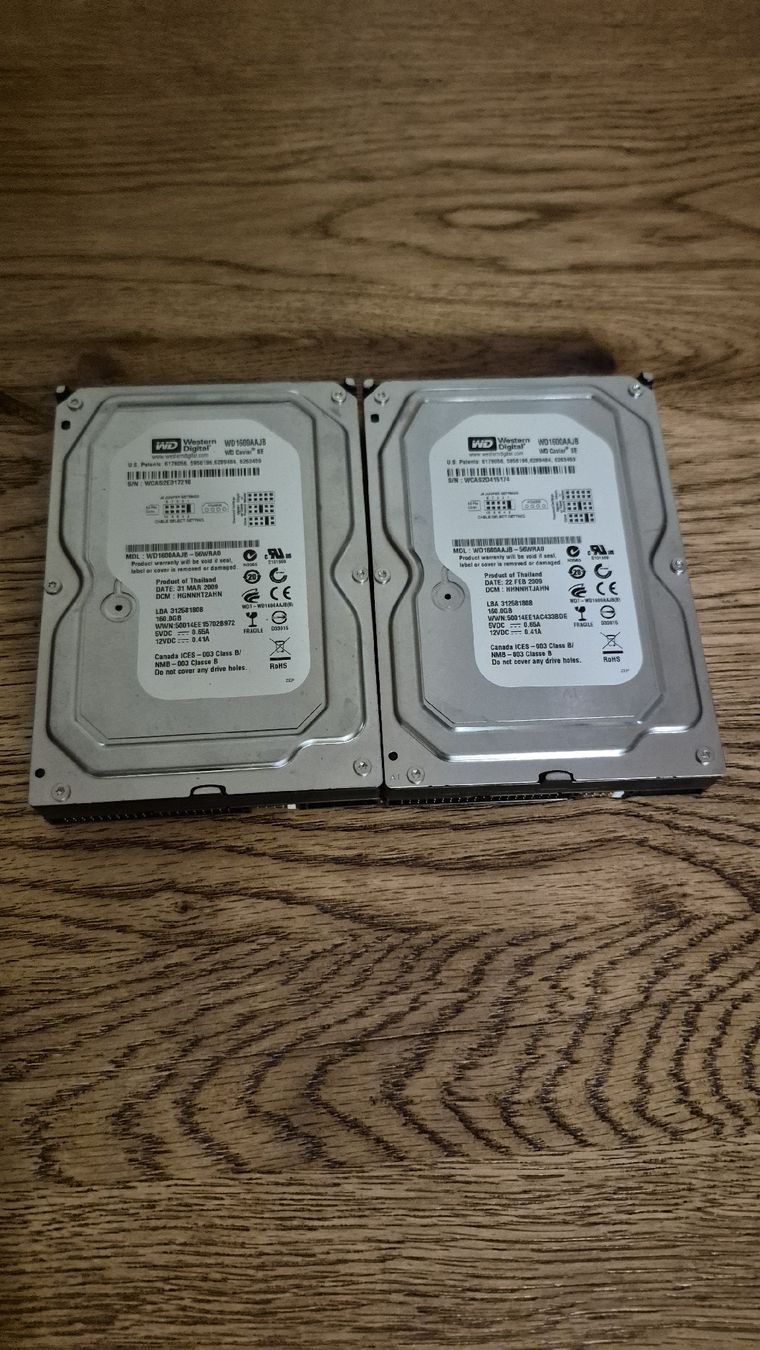 Western Digital Dischi rigidi: 2x 160gb ide hd western digital  – Usato da Léchelles venduto da sim7891 2