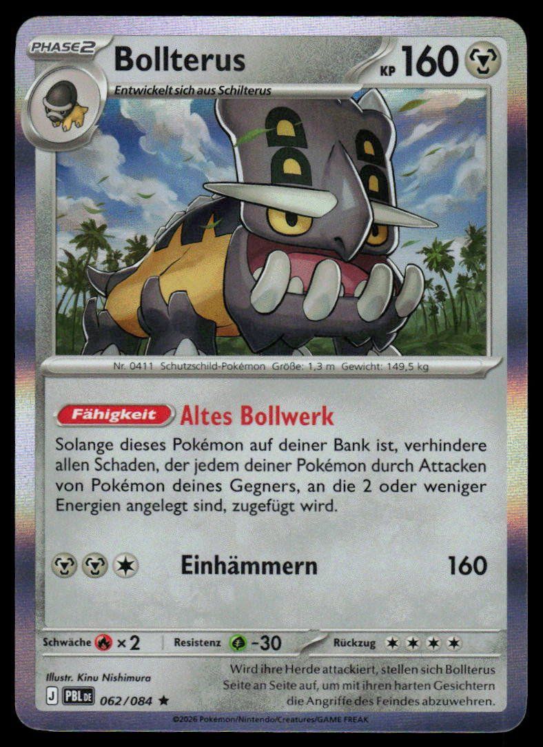 Pokémon Carte collezionabili: Pokemon Bollterus 062/084 – Usato da Herisau venduto da Pokemon2025