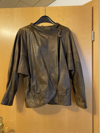Schicke Damen Lederjacke Gr. 36 braun Vintage