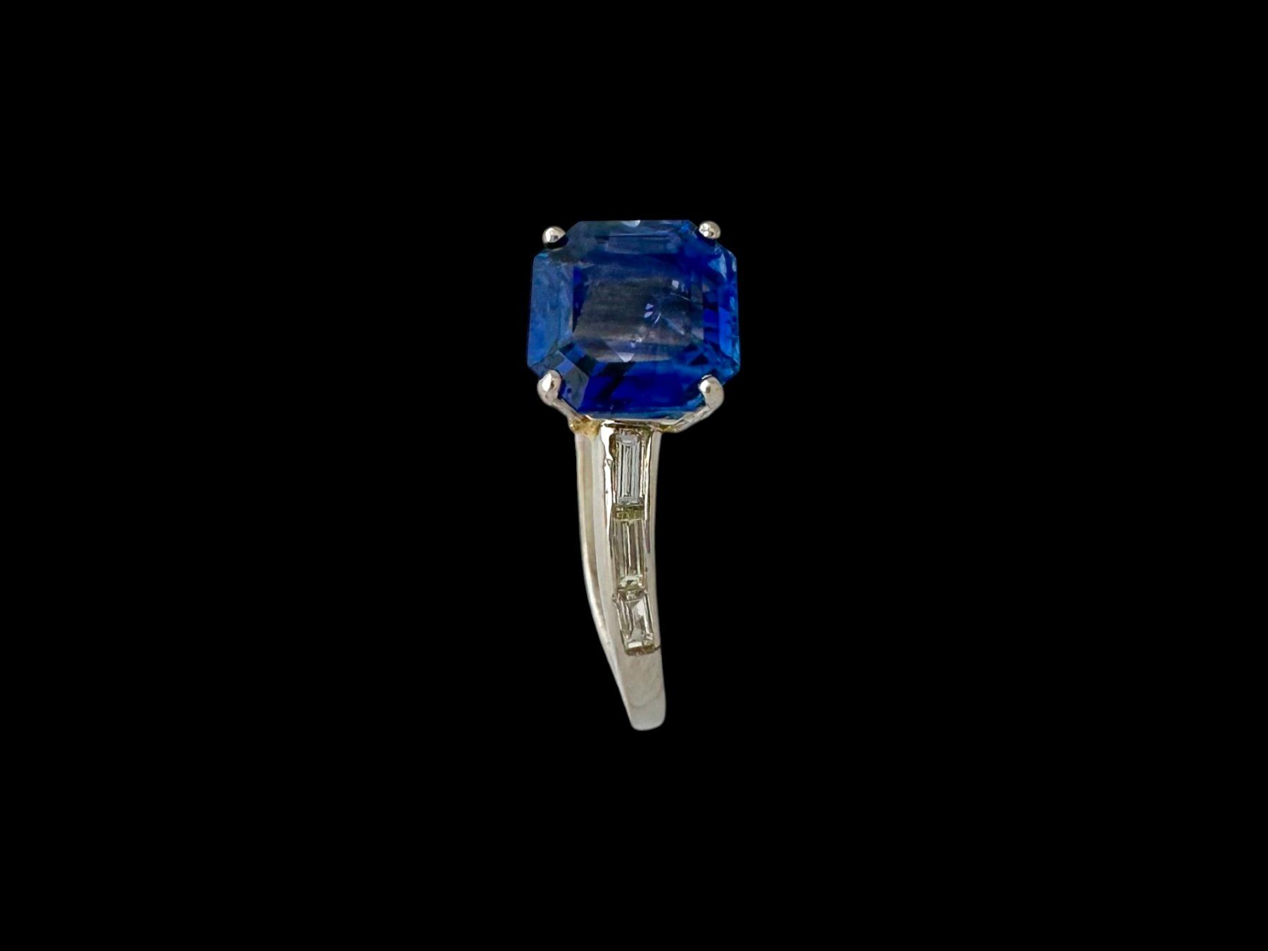 Anelli: Vintage, Saphir - Diamant - Ring, ca. 2.20 ct unerhitzt – Usato da Zuzwil SG venduto da artimmo 5