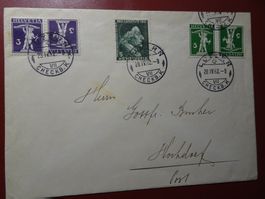 28.IV.42., KEHRDRUCKBRIEF MIT K6 TYPE II +K7III