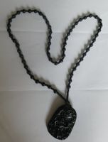 Collier en obsidienne avec pendentif dragon