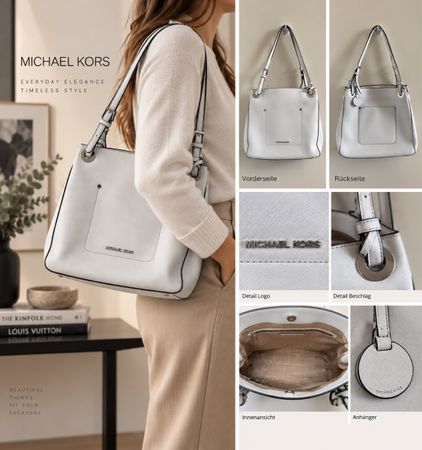 Michael Kors Handtasche Weiss – Schultertasche