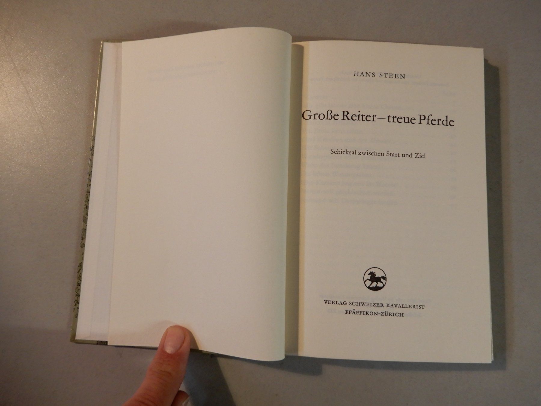 Libri: Hans Steen "Grosse Reiter - treue Pferde" – Usato da Erstfeld venduto da Mario_boe0 1