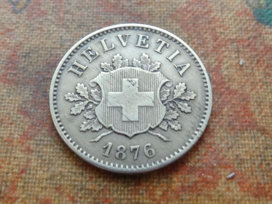 Tutti le monete: 10 Rp. 1876 – Usato da Romanel-sur-Lausanne venduto da Swift13