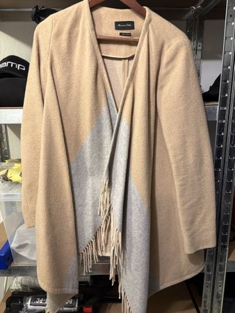 Massimo Dutti Jacke, Beige/Grau, Gr. S/M