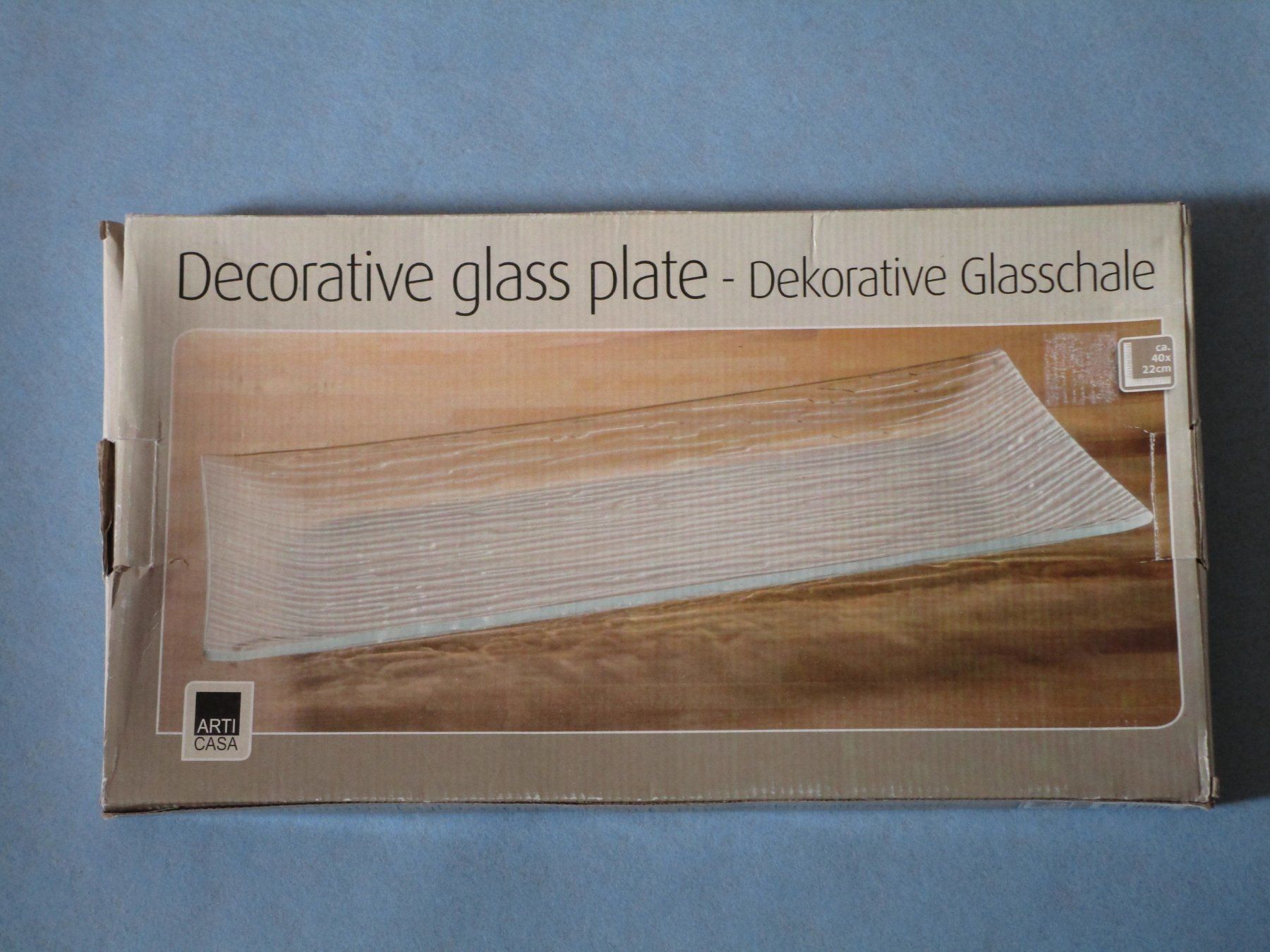 Servierplatten: Glasschale / Glasplatte – Neu und originalverpackt aus Grenchen von Uhus15