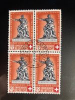 Schweiz 1940 Pro Patria 20 Calven hellrot 4er-Block 16.IX.40