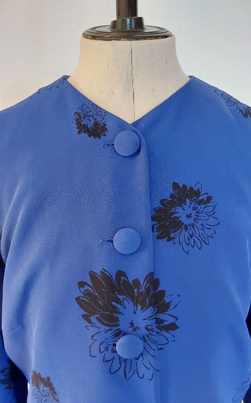 Akris Giacche: Jacke Seide AKRIS 44 Vintage blau – Usato da Köniz venduto da scopello12 1