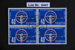 CH 1955 Viererblock sauber gestempelt               Los 6441