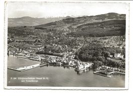 Staad (SG) Flugaufnahme mit Schloss Wartegg - Bodensee  1946