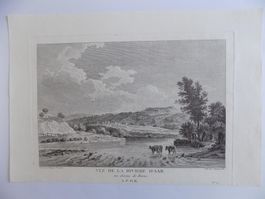 Blick auf die Aare bei Bern Kupferstich Pérignon