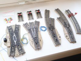 Märklin Dreiweg Elektro Weichen & mehr Weichen + Gleise H0