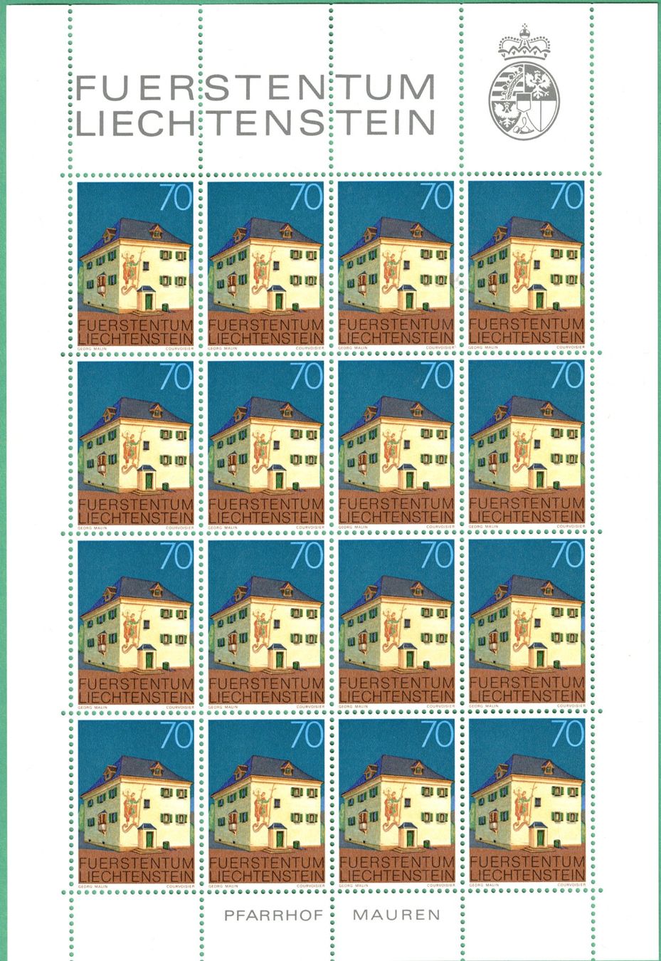 Tutti i francobolli: Kleinbogen  Bauten    März 1978     postfrisch – Nuovo (secondo la descrizione) da Mellingen venduto da Ginger 4
