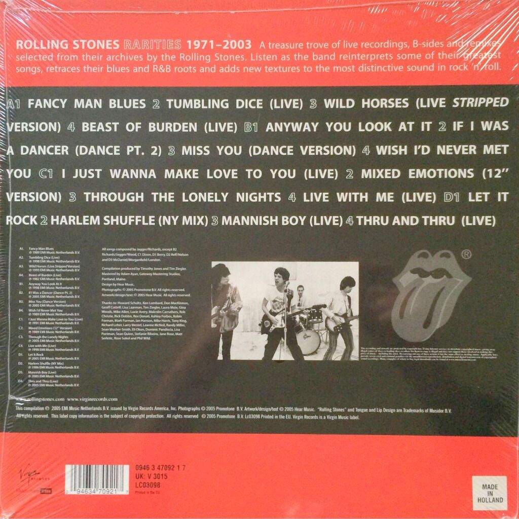 Vinyles: ROLLING STONES - RARITIES 1971-2003 – Neuf avec emballage d'origine à Bottens par hotter-than-hell 1