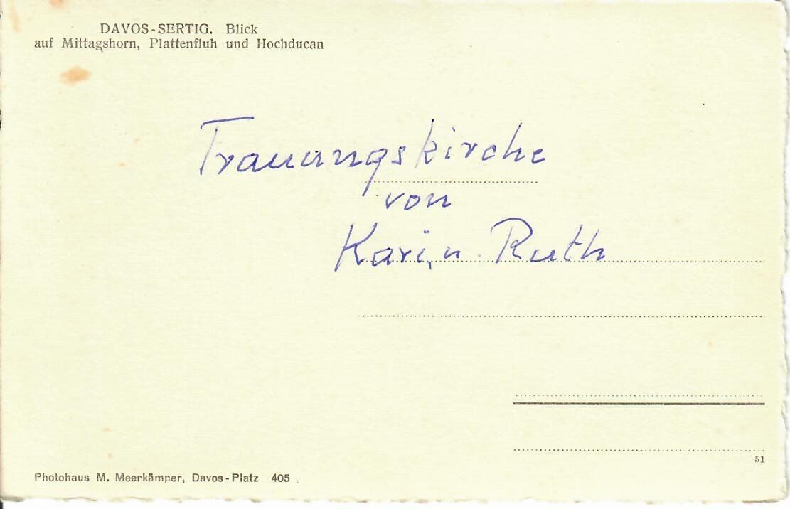 Cartoline postali: Davos - Sertig – Usato da Hochdorf venduto da Ziegel-16 1