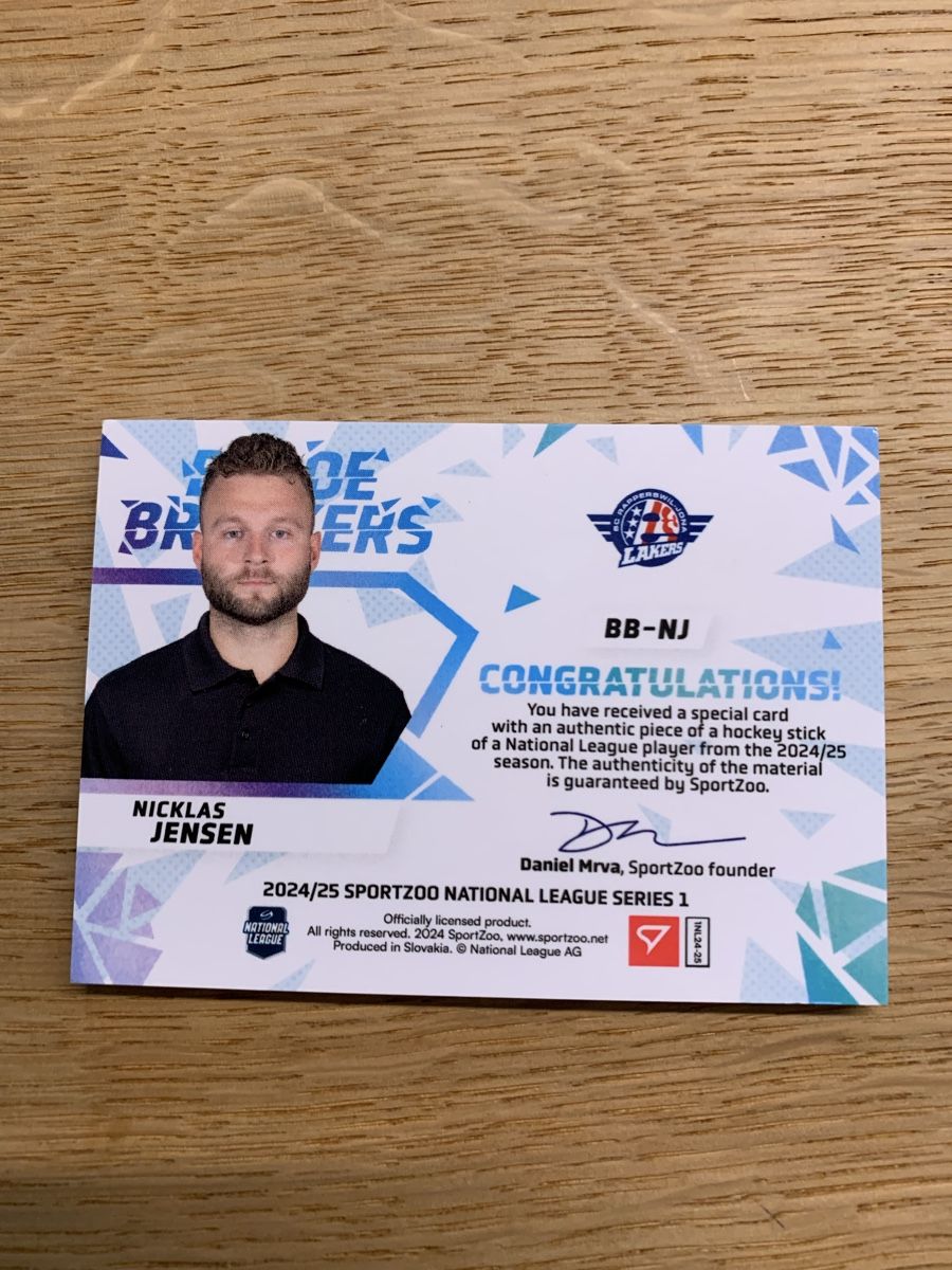 Sportzoo Cartes à collectionner: Sportzoo Jensen Blade Breakers /19 – Neuf (Voir description) à Tafers par AdHockey 1