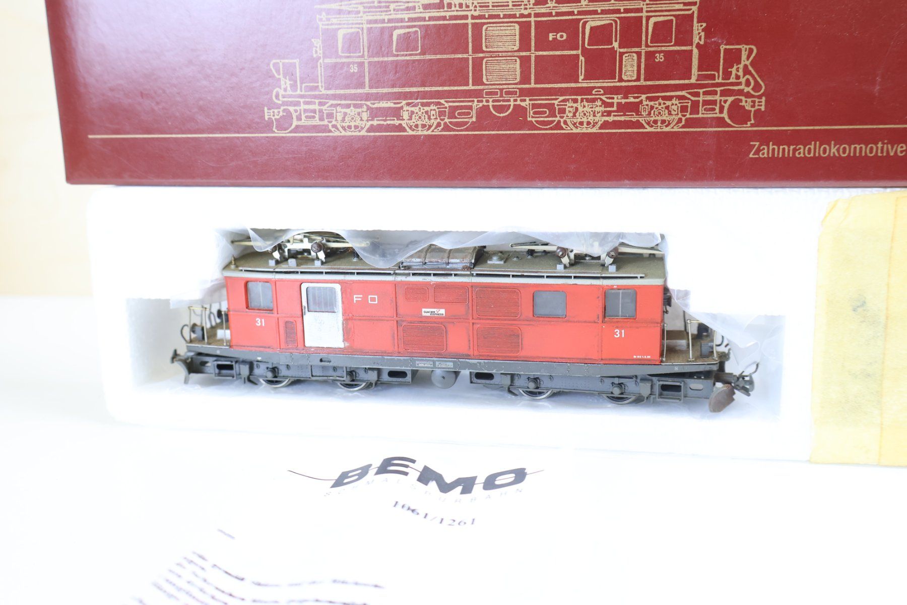 Bemo Modellini di ferrovie: BEMO FO E-Lok HGe 4/4 "Dummy" - H0m 1261 201 – Usato da Winterthur venduto da Monstera 3