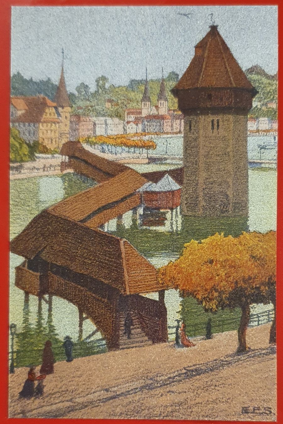 Cartoline postali: Original Luzern Lithographien von Ernst Schlatter – Usato da Kreuzlingen venduto da Rschweiz1 6