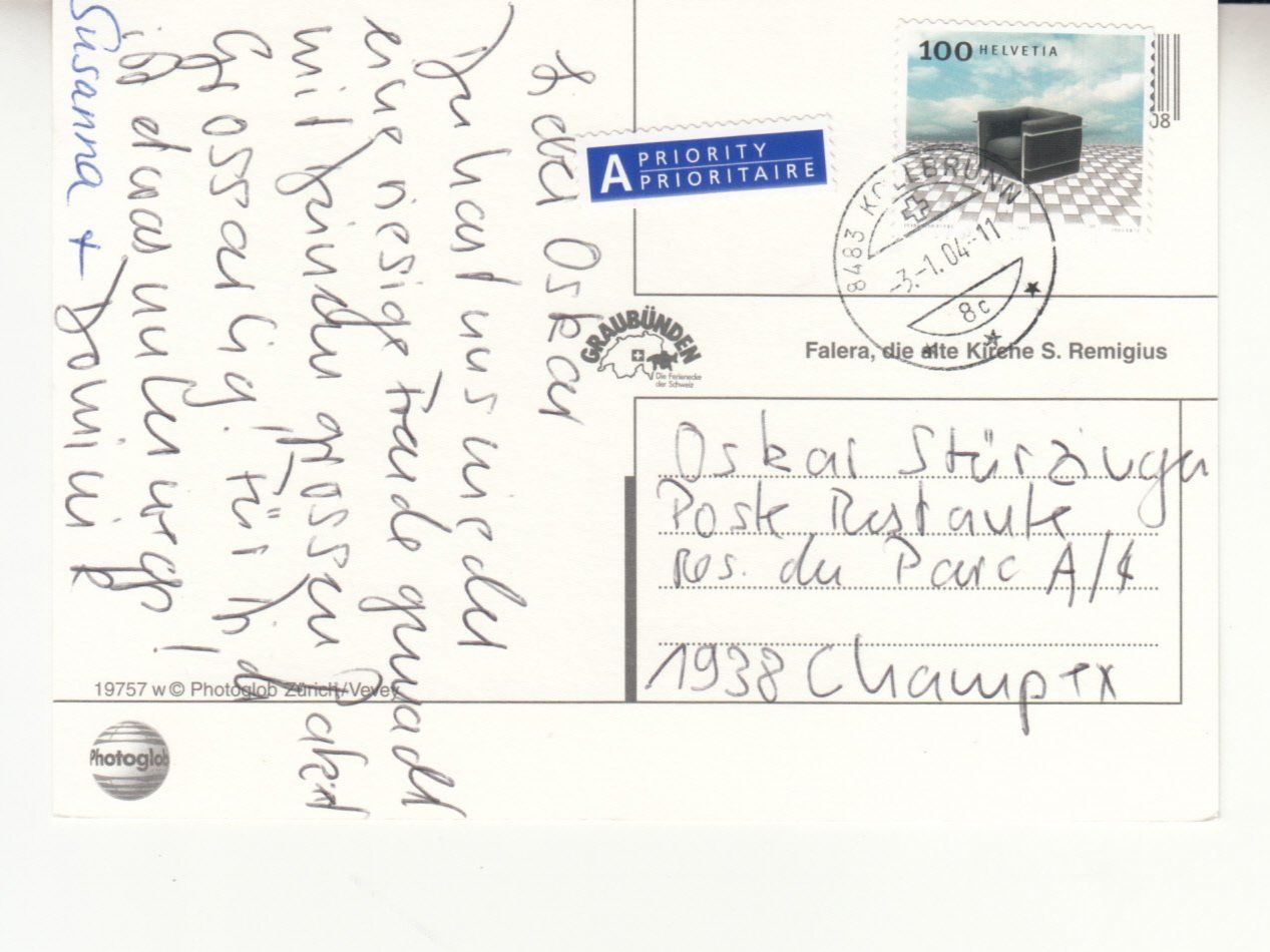 Cartoline postali: Falera 2004 – Usato da Bürglen TG venduto da StampGraf 1