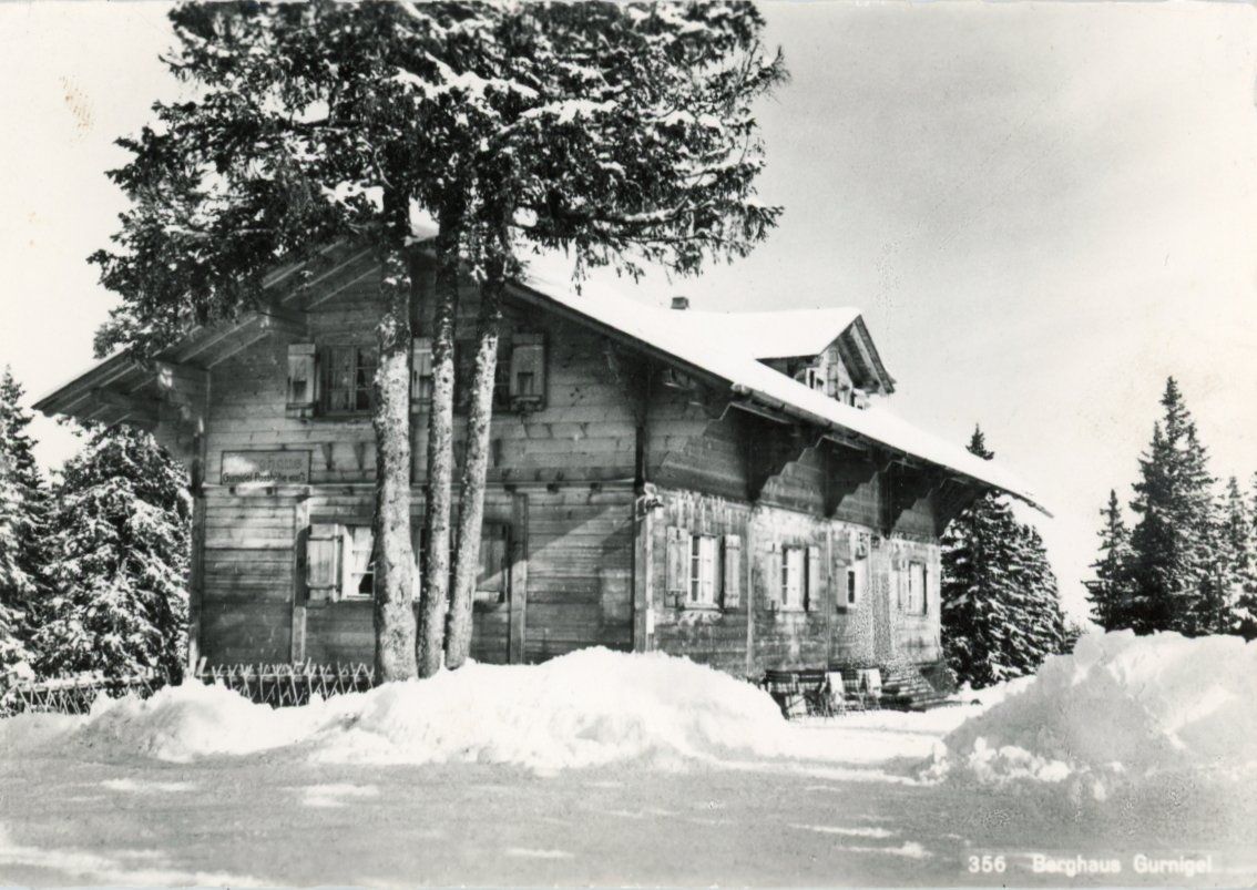 Cartoline postali: Gurnigel  BE    -   Berghaus im Winter – Usato da Brig venduto da Valcards54