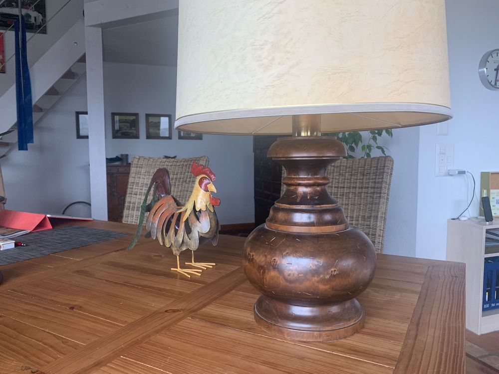 Budawi Selenit Lampe Mit Holzsockel (19-21 Cm) – Naturstein Lampe Für Positive Energie Und Gemütliches Licht