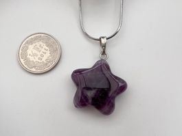 Pendentif étoile en améthyste