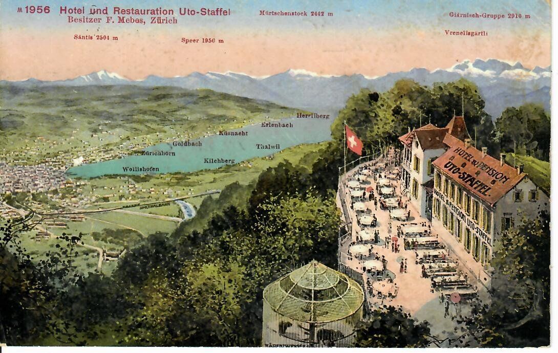 Cartes postales: Hotel und Restaurant Uto Staffel   1912 – D'occasion à Hochdorf par Ziegel-16