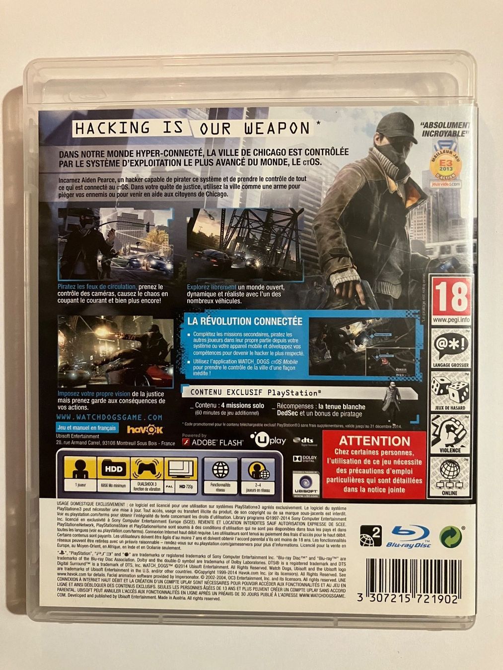 Spiele: Watch Dogs - PS3 – Gebraucht aus Ecublens VD von Lenordique 1
