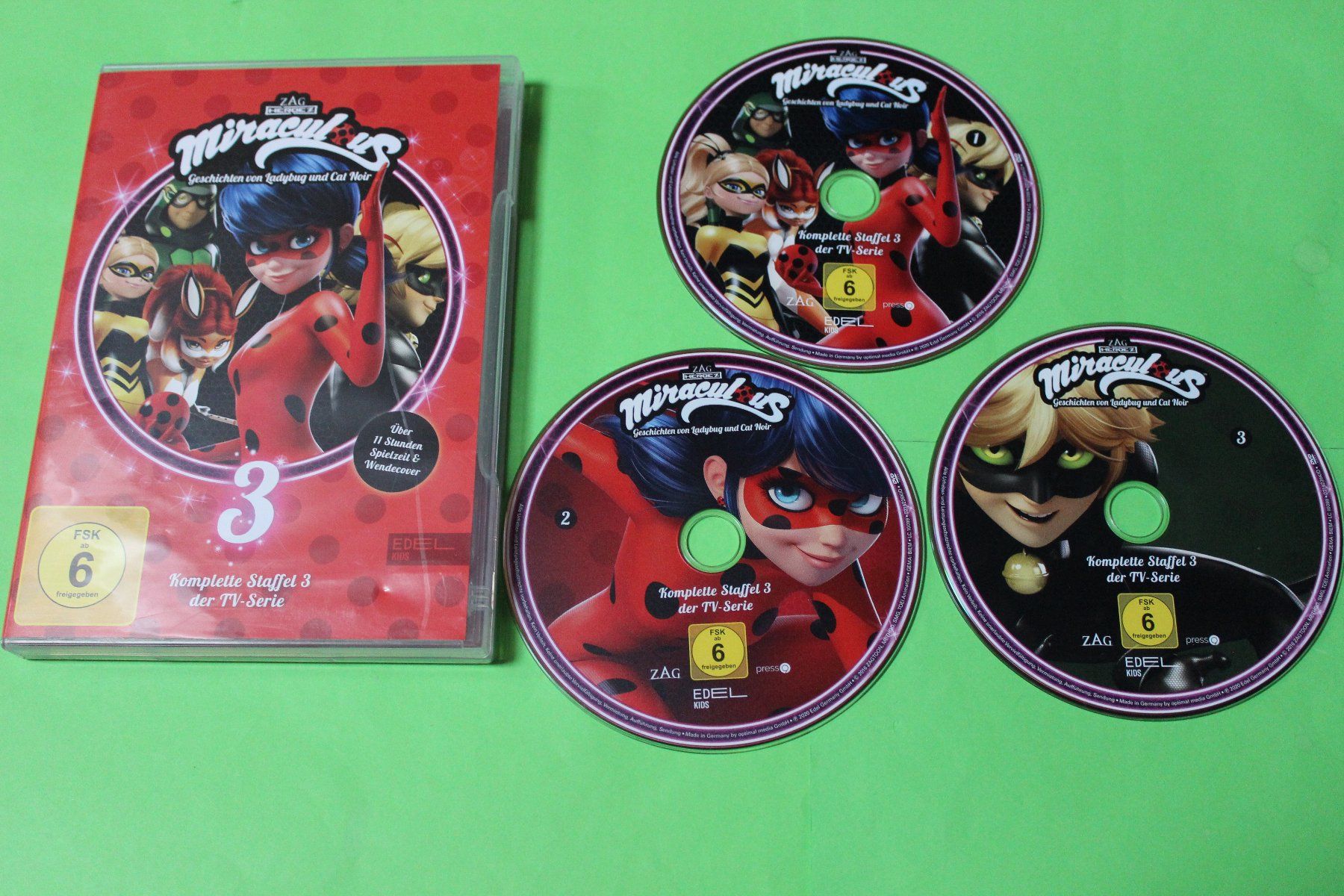 Tutti i DVDs: MIRACULOUS Ladybug & Cat Noir Staffel 3 3DVD – Usato da Tübach venduto da JamesStone 5