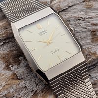 1983 SEIKO DOLCE TUNGSTEN CARBIDE 9521-5110 Vintage 28mm