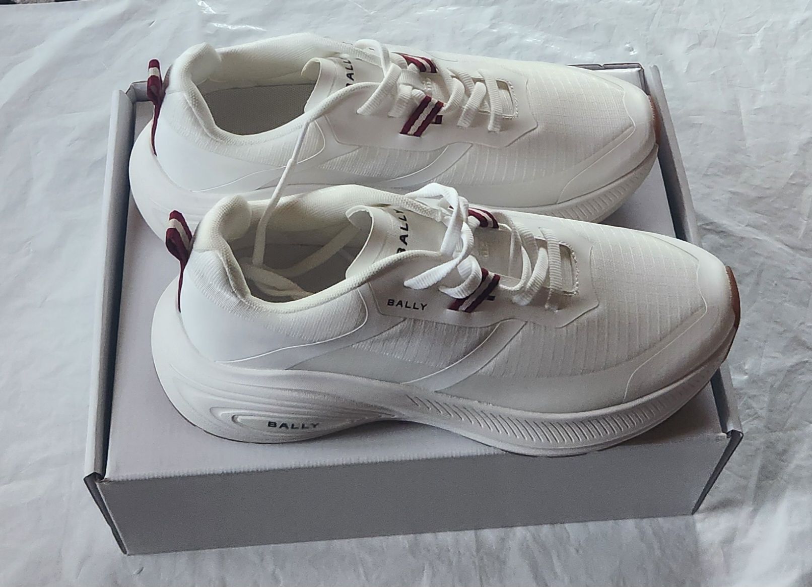 Bally Herrenschuhe: Bally Running-Tec.O Baskets Blanc Taille 42.5 Neuf  – Neu (gemäss Beschreibung) aus Niedergösgen von Eva2410 5