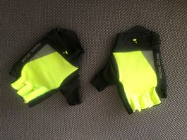 schwarz neon Pearl izumi Rennvelo Handschuhe Muster top Gel