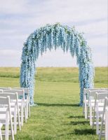 Blaue Blumen Girlande neu