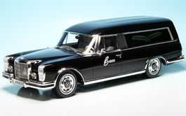 Schuco Mercedes Benz 600 Hearse Black 1/18 450007600