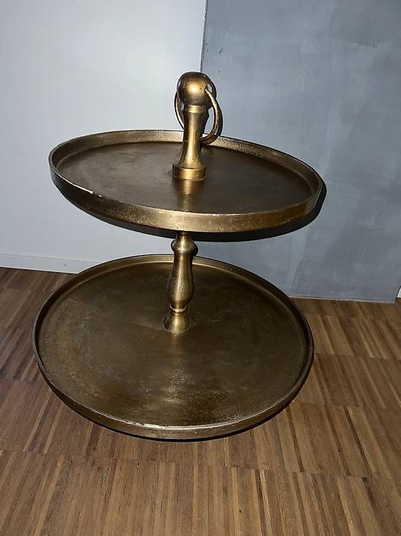 Servierplatten: Etagiere in Messing – Gebraucht aus Zürich von Samoo01 2