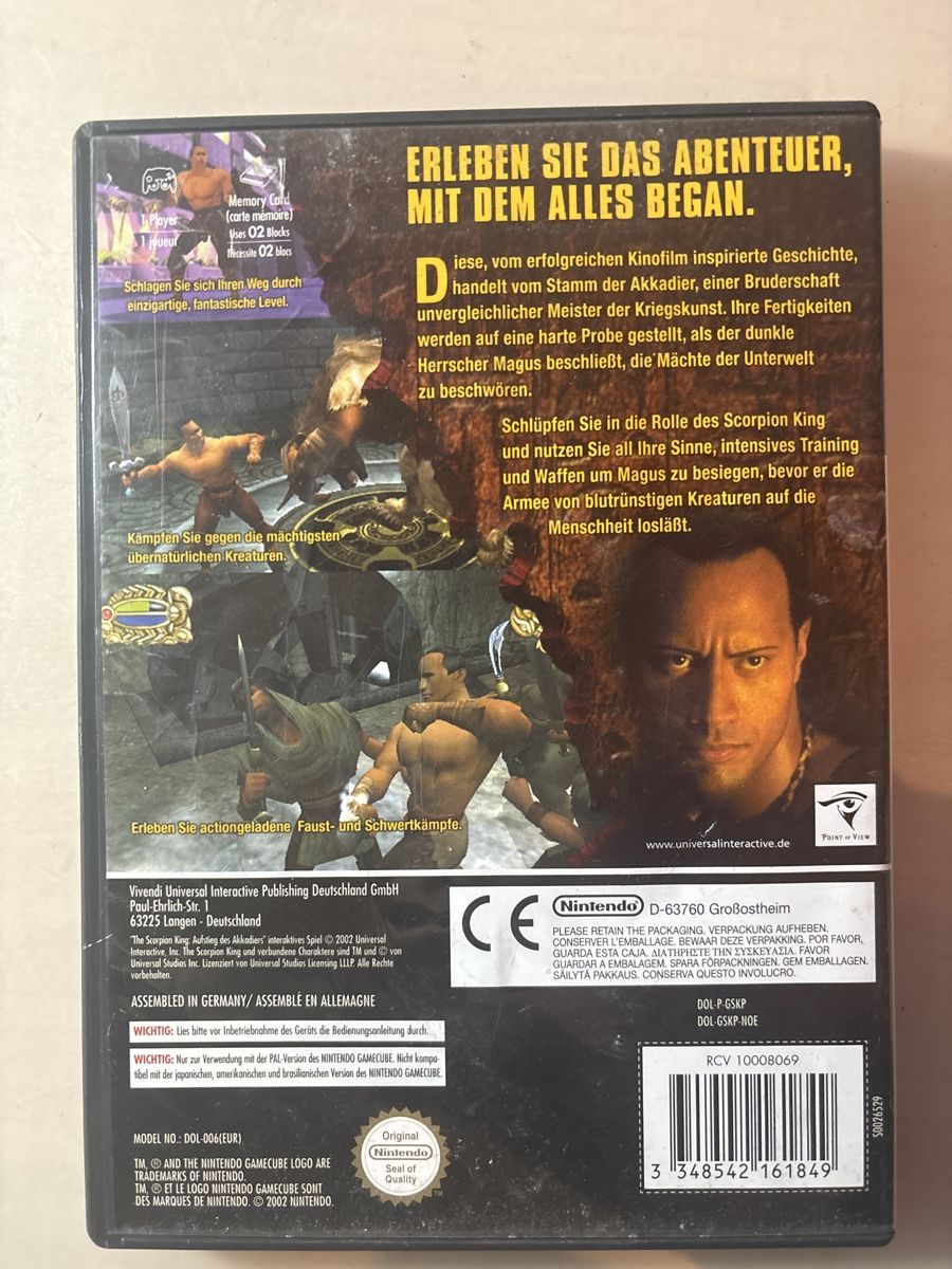 Nintendo Giochi: Nintendo GameCube: The Scorpion King - Top Zustand! – Nuovo (secondo la descrizione) da Ruswil venduto da Slivio_ 1